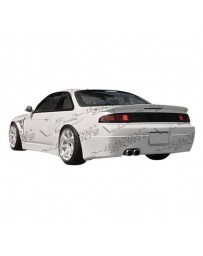 VIS Racing 1995-1998 Nissan 240Sx 2Dr Super Rear Bumper