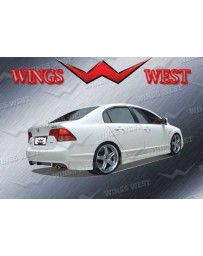 VIS Racing 2006-2008 Honda Civic 4Dr Vip Rear Lip Polyurethane Polyurethane